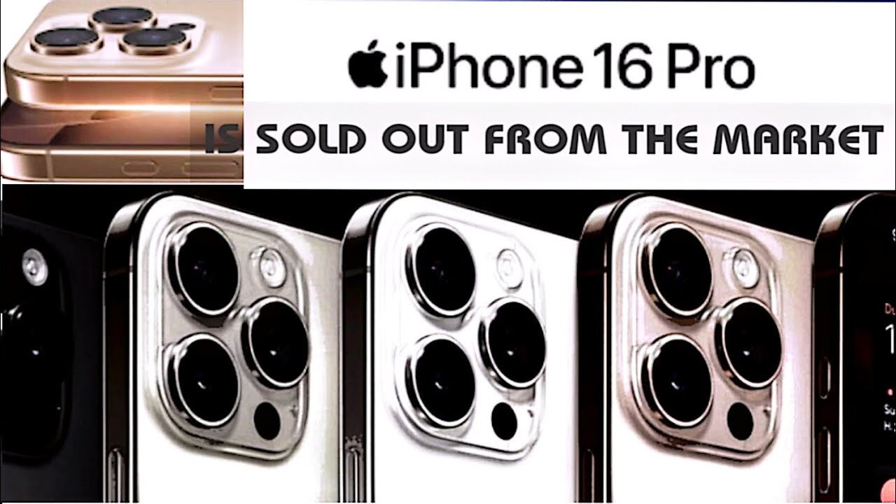 iPhone 16 pro is already sold out from apple shop