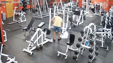 Dude Working Out At The Gym Drops His Weight On His Phone And Finds Out