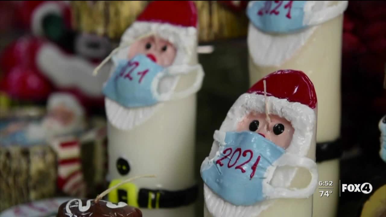 Christmas candles raise awareness of the importance of masks