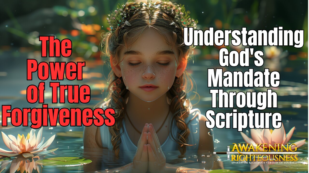 The Power of True Forgiveness: Understanding God's Mandate Through Scripture Awakening Righteousness