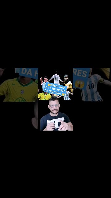 5 melhores jogadores da história do futebol , que é melhor Messi ou Pelé #foryou #shorts #viral