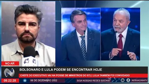 URGENTE Bolsonaro e Lula podem se encontrar hoje