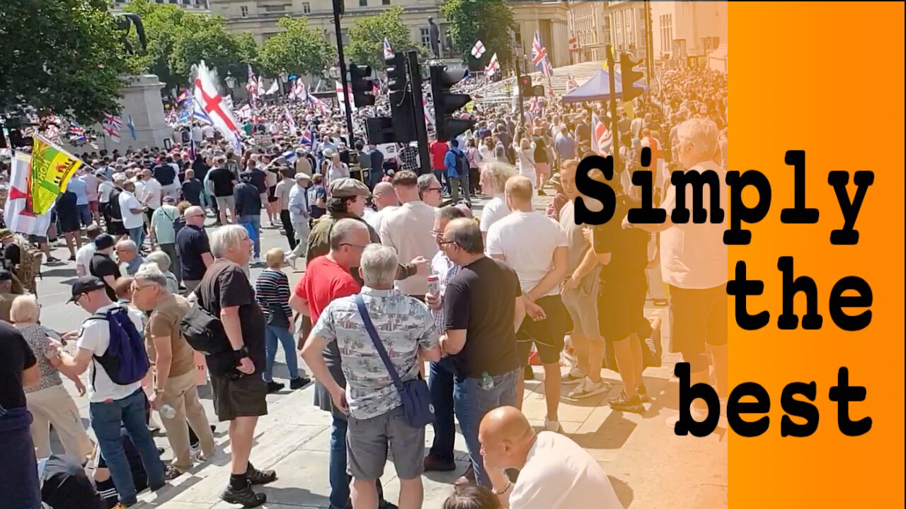 2 minutes and 51 seconds of the Tommy Robinson Rally 27th July 2024
