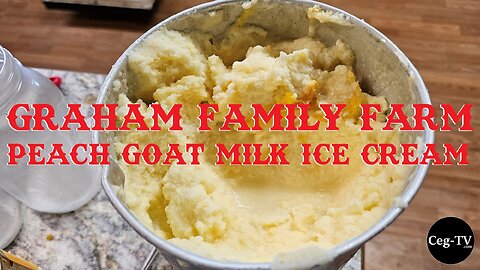 Graham Family Farm: Peach Goat Milk Ice Cream