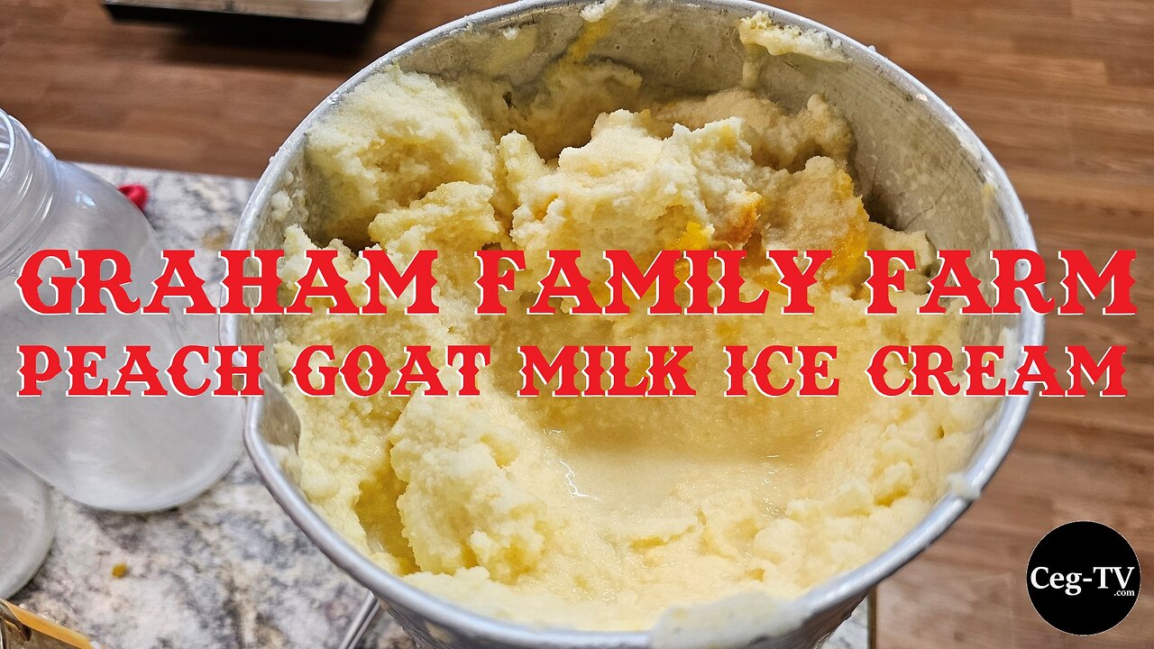 Graham Family Farm: Peach Goat Milk Ice Cream