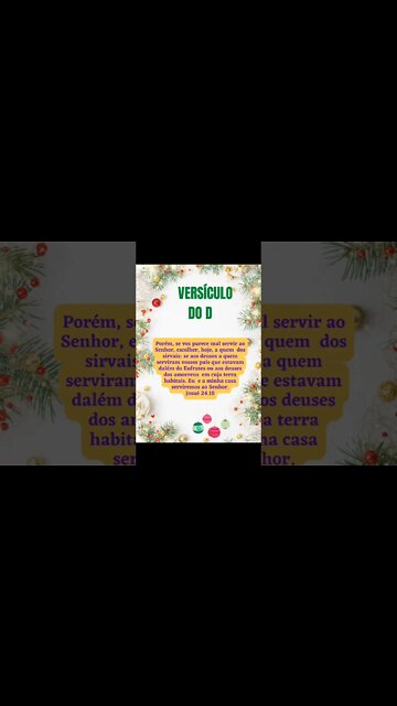 VERSÍCULO DO DIA 09/12/2022.#shorts