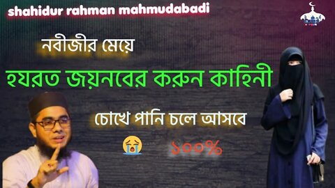 new bangla waz mahfil নবিজীর মেয়ে হযরত জয়নবের করুন কাহিনী shahidur rahman mahmudabadi