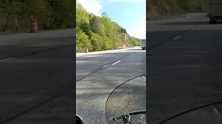 riding my motorcycle back to Michigan