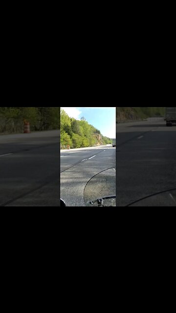 riding my motorcycle back to Michigan