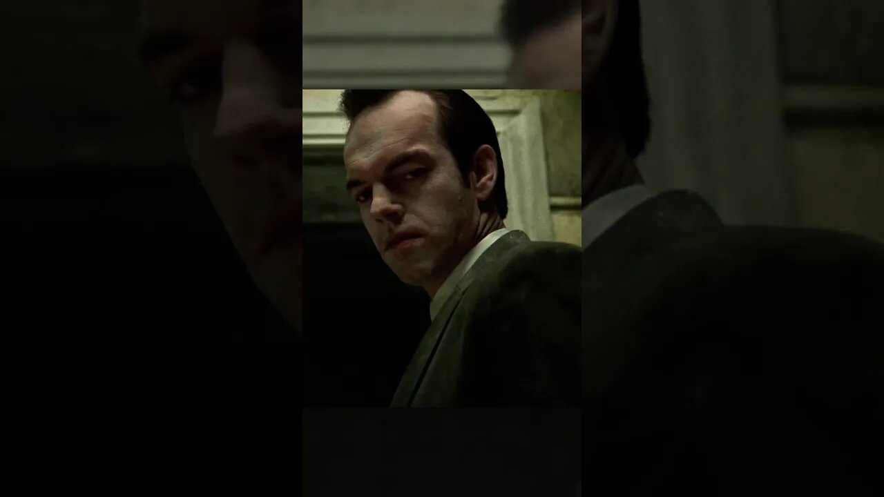 Agent Smith vs Morpheus #thematrix #laurencefishburne #hugoweaving
