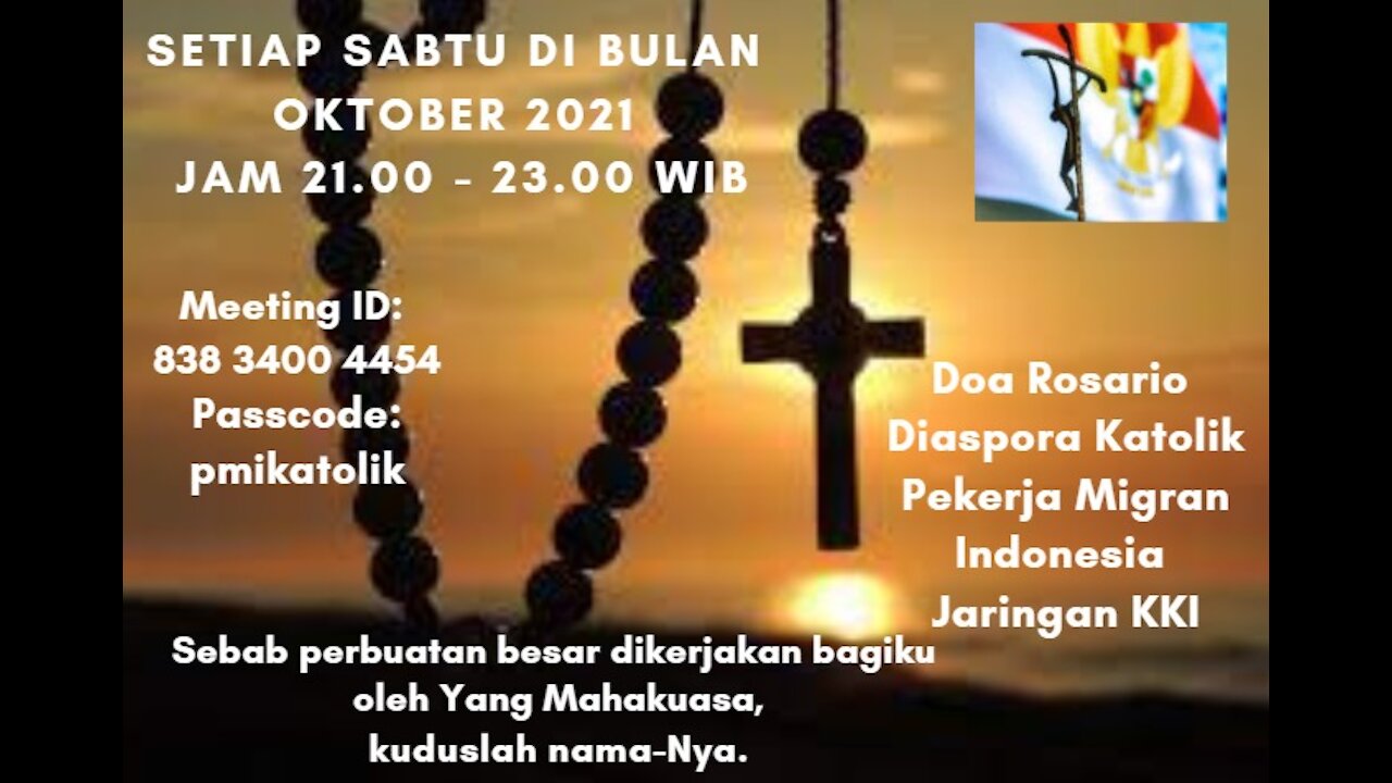 Doa Rosario Online (Acara Pekerja Migran Indonesia Katolik - Jaringan KKI )