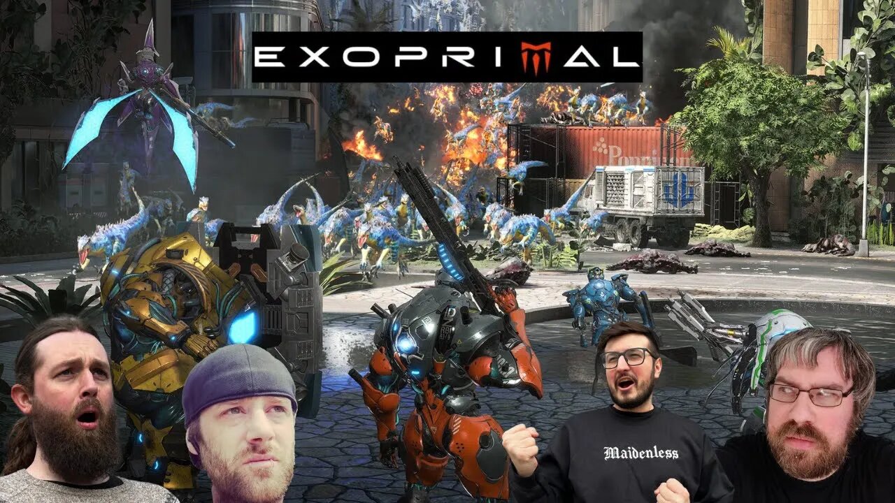 We Fight Off HORDES of DINOSAURS | GGG Plays Exoprimal