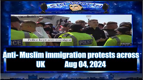 Anti- Muslim immigration protests across UK