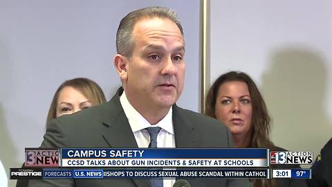 CCSD police discuss guns on campus, another gun found Wednesday at Desert Rose HS