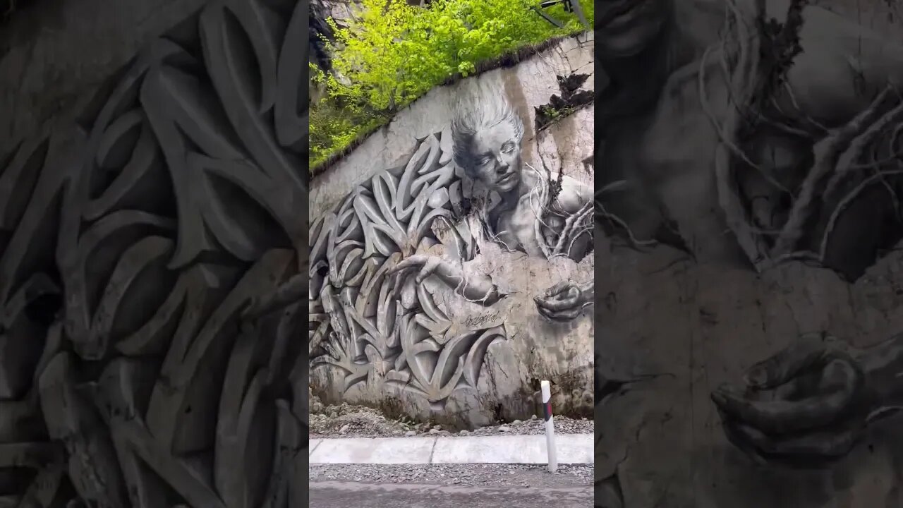 INSANE GRAFFITI BLENDED WITH NATURE 🌳😮 #graffitiart #graffiti #shorts
