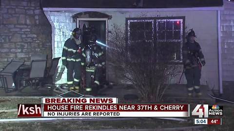 North KC house undergoing renovations catches fire twice in six hours