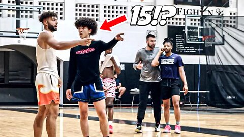15yr Old Brother PICKS HIS TEAM & DOMINATES vs REAL Hoopers...