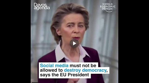 World Economic Forum, January 2021: "Social media must not be allowed to destroy democracy...