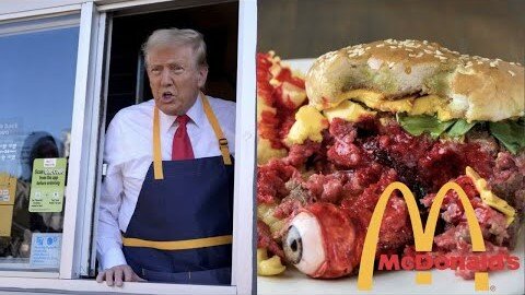 Donald McTrump Leads To Ecoli Psyop At McDonalds But You Should Be Concened With The Human Meat