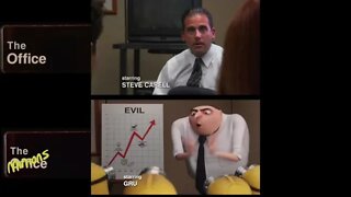 Minions Office theme song side by side comparison