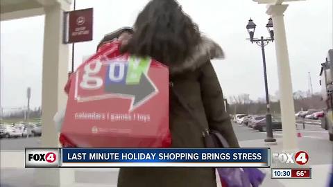 Last Minute Holiday Shopping Becoming Stressful