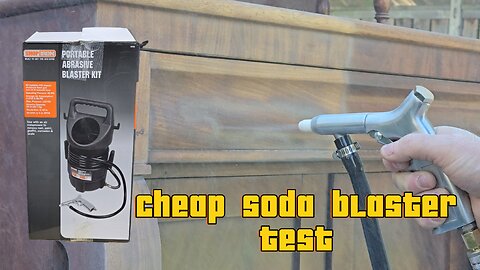 Cheap $89 Princess Auto Soda Blaster Test