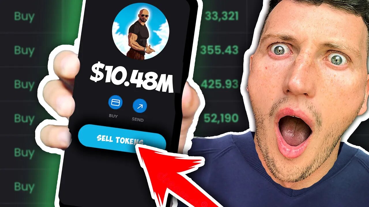 I made MILLIONS with this Andrew Tate base meme coin! ($TOT)