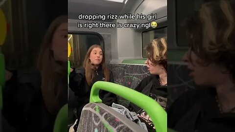 Girl Rizzes Man on bus