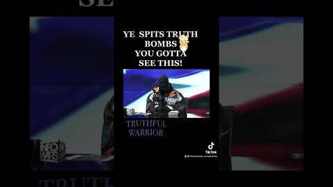 #Ye SPITS PURE TRUTH ! #WOW #short