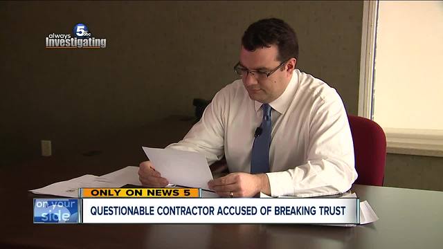 After contractor ordered to stop working by court, he continues passing out fliers for business