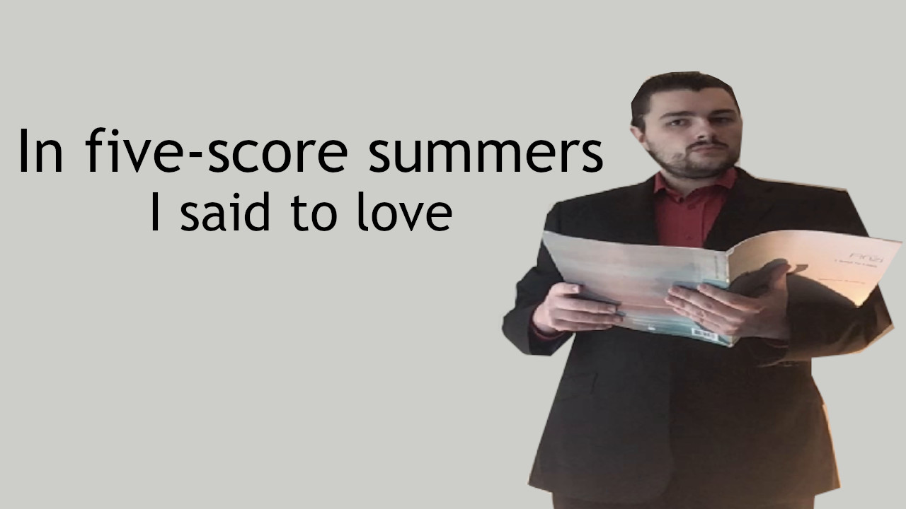In five-score summers - I said to love - Finzi