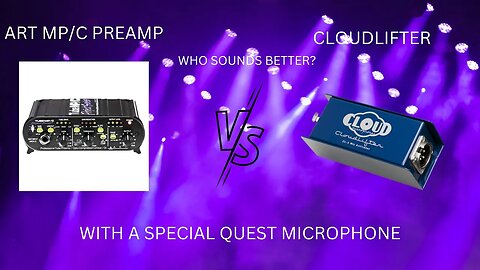 cloudlifter vs Art MPC preamp review on the same rode podmic setup with a surprise mic quest