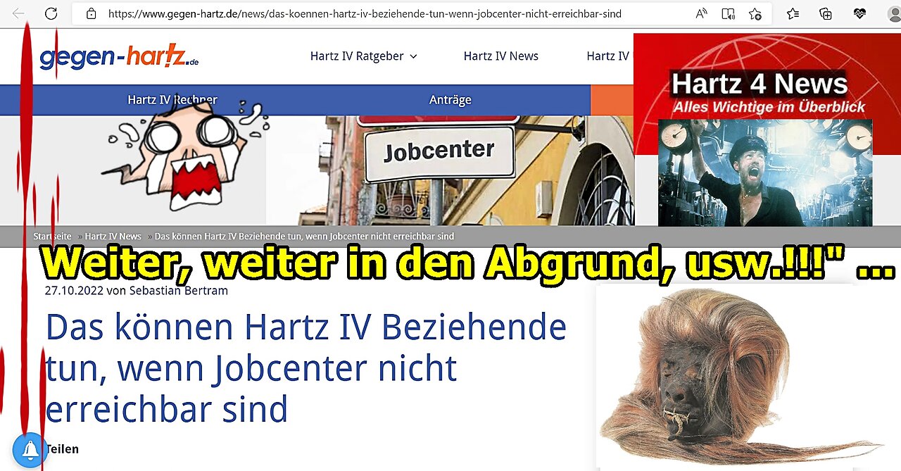 "Weiter, weiter in den Abgrund, usw.!!!“ ...