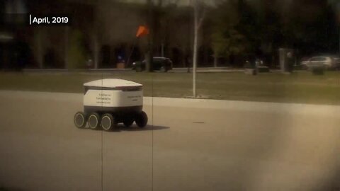 Food delivery on campus during pandemic