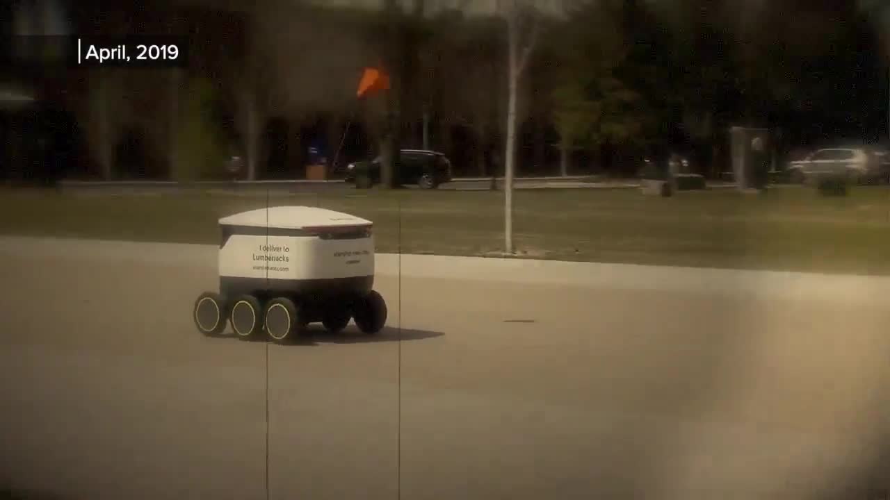 Food delivery on campus during pandemic