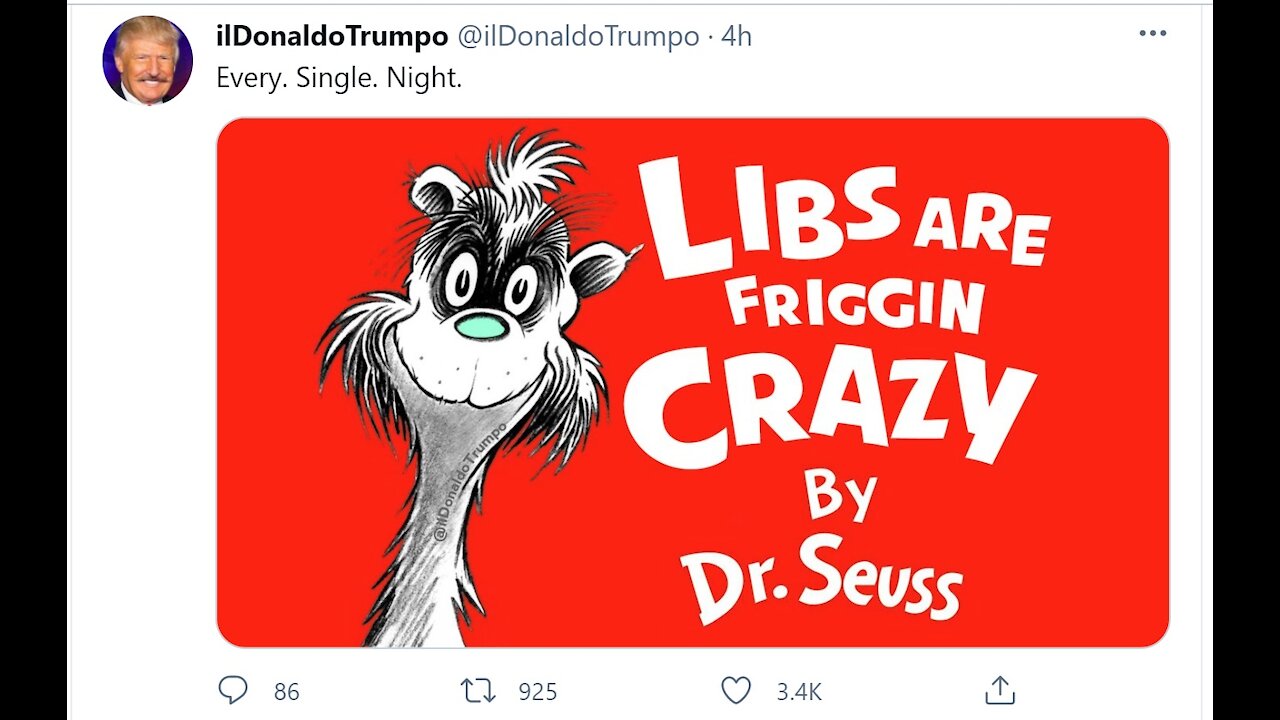 Breaking News "Dr. Seuss THE TRUTH COMES AT YOU FAST" 3.3.2021