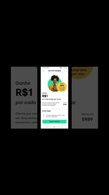 Aplicativo pagando R$25 pra interagir com marcas famosas