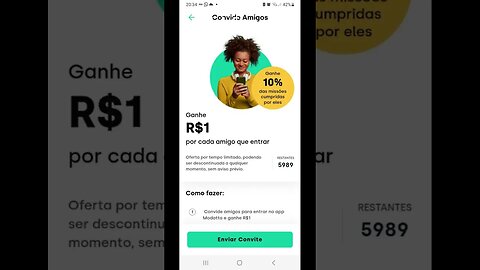 Aplicativo pagando R$25 pra interagir com marcas famosas