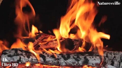 Cozy Fireplace 🔥 Ambience with Crackling Fire Sounds. Fireplace. Spa. Massage. ASMR