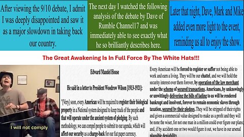 The Great Awakening is GROWING!!! EBS - Now Or Later? Be Prepared For The TRUTH!!!