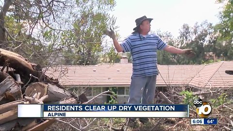 Clear out brush and create defensible space