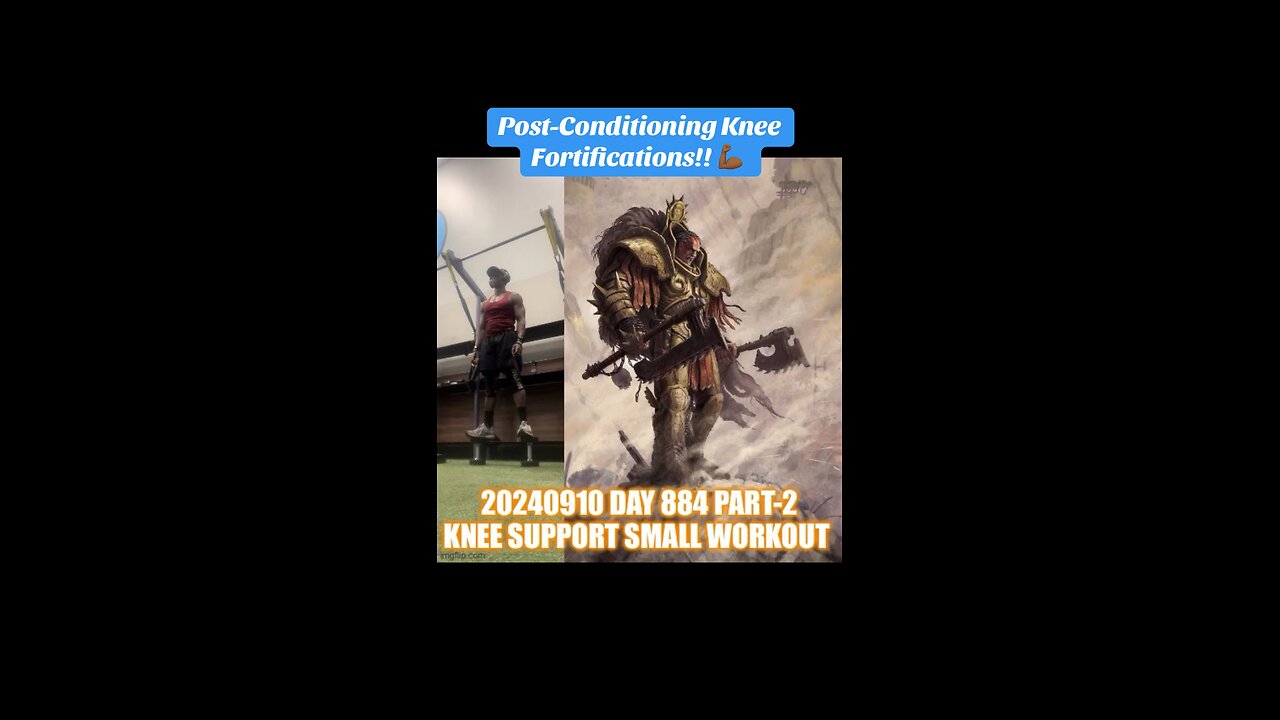 Day 884 Post-Conditioning Knee Support Small Workout