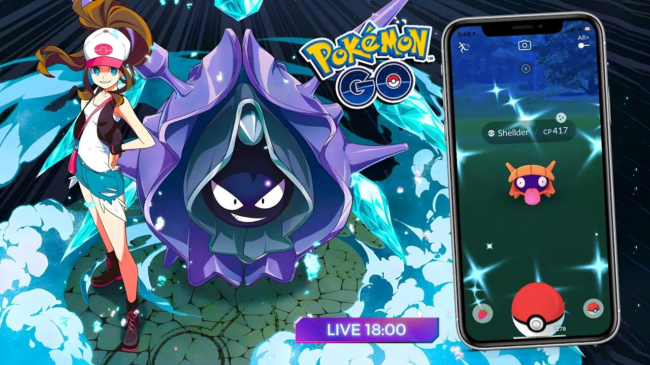🕕 SHELLDER COM STARDUST ABSURDA!!! SHELLDER SHINY AGORA! POKÉMON GO Hora do Holofote!