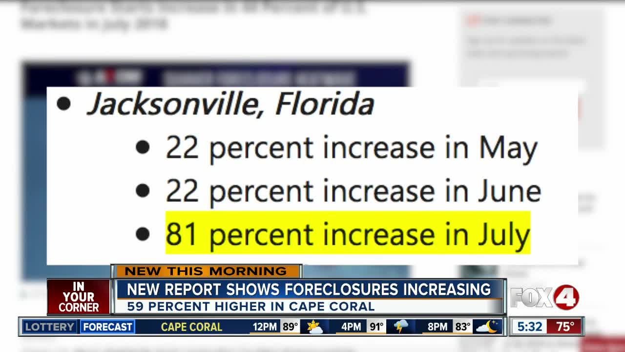 New report shows increased foreclosures in Southwest Florida