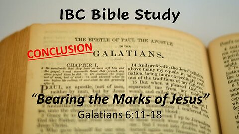 Bearing The Marks of Jesus, Pastor David Hansen, 3-13-2024