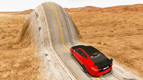 BMW M4 vs Giant Bulge – BeamNG Drive