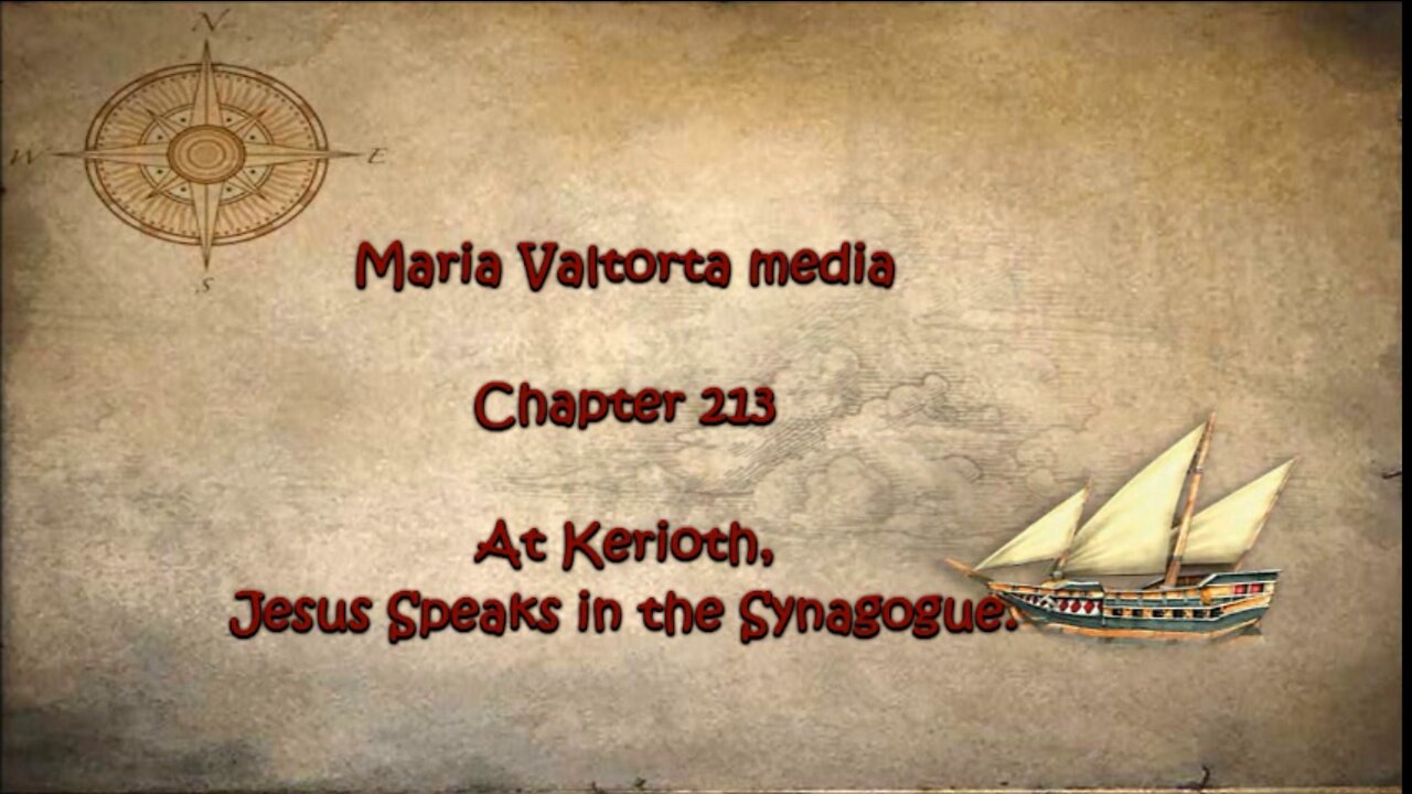 At Kerioth, Jesus Speaks in the Synagogue.
