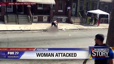 A Philadelphia white female is brutally beaten in the streets by a black suspect
