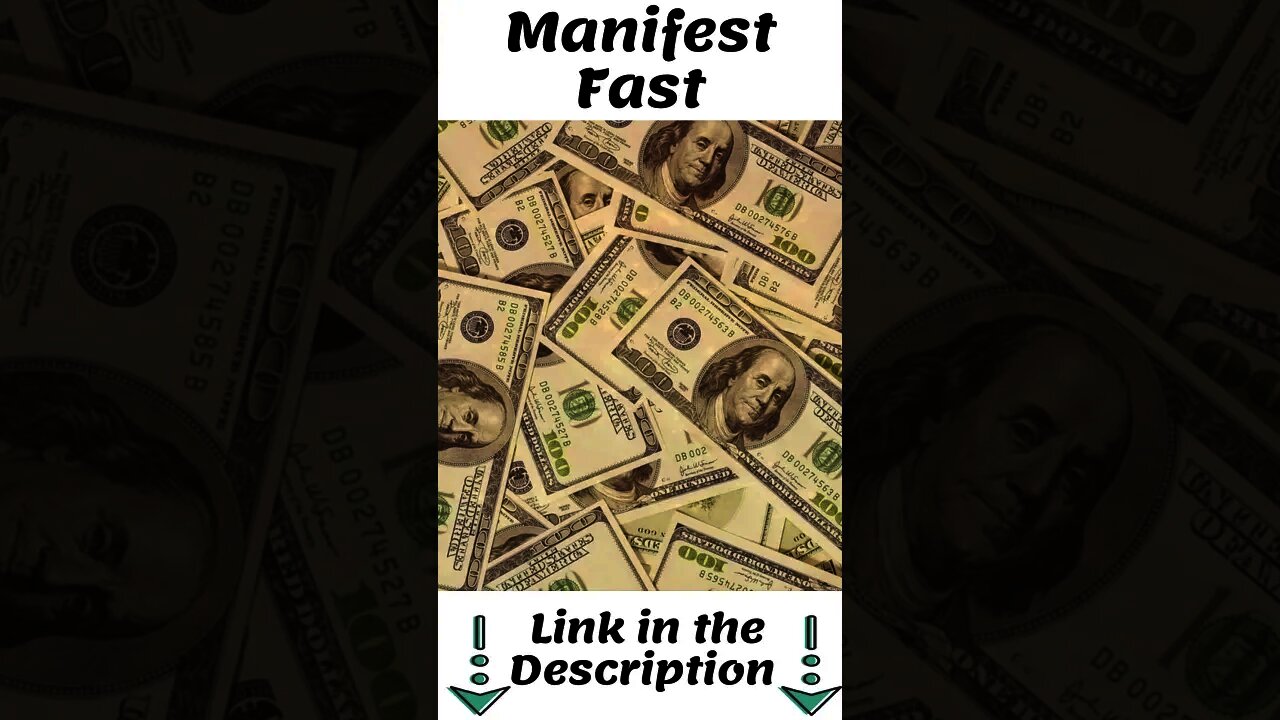 How To Manifest Money Fast Manifestation Techniques - Law Of Attraction #Shorts
