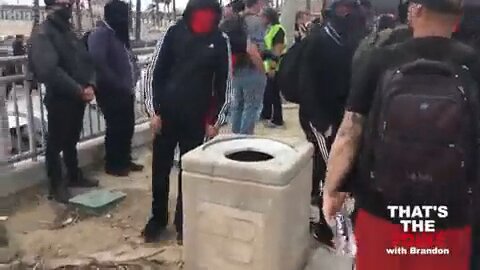 One man Vs Antifa